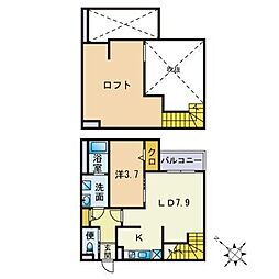 スプリングフォレスト弐番館 1LDKの間取図画像