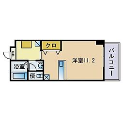 パークサイド城南 ワンルームの間取図画像