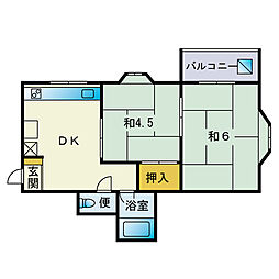 間取図画像 2DK