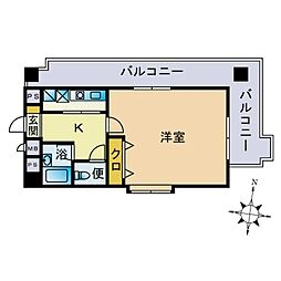 間取図画像 1K