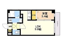 間取図画像 1LDK