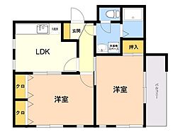 間取図画像 2LDK
