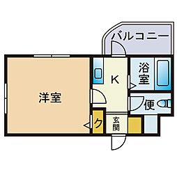 間取図画像 1K