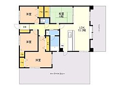 ダイアパレスル・ベール室見 4LDKの間取図画像