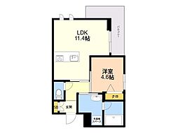 西新ステラレジデンス 1LDKの間取図画像