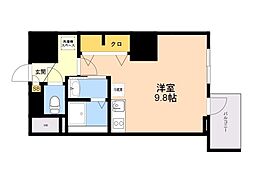 APL-tage西新 ワンルームの間取図画像