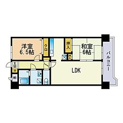 カズ・ガリアーノ 2LDKの間取図画像