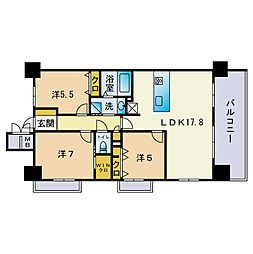 GRAND URBIC HARA 3LDKの間取図画像