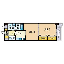 スカイ原 2Kの間取図画像