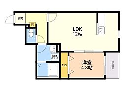 間取図画像 1LDK