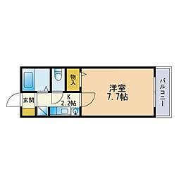間取図画像 1K