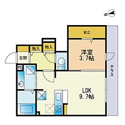 間取図画像 1LDK