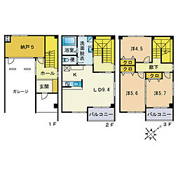 間取図画像 3SLDK