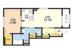 間取図画像 1LDK