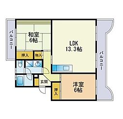ロイヤルハイツ泉 2LDKの間取図画像