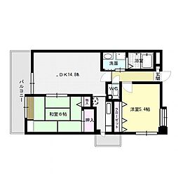 緑彩館 2LDKの間取図画像