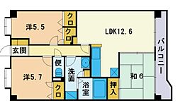 エスポワール21 3LDKの間取図画像