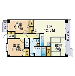 エスポワール21 3LDKの間取図画像