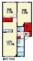 ドミール東貫 A棟 1階