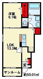 間取図画像 1LDK
