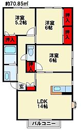 ソルジェンテ南方　A棟 1階