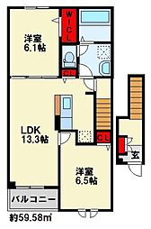 ソレアード朽網III 2階/202