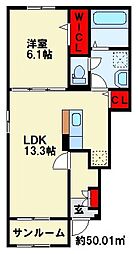プロムナード苅田II 1階/101