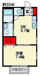 ドゥソレイユ21 A棟 2階/201