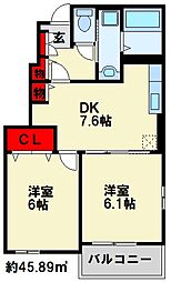 パストラル レーンB棟 1階