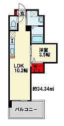 行橋センタービル 1LDKの間取図画像