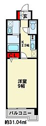 ベーシック・グローブ 1Kの間取図画像