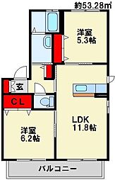 エクセラン殿川 C棟 1階/102