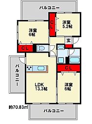 クレールコパン 3階/301