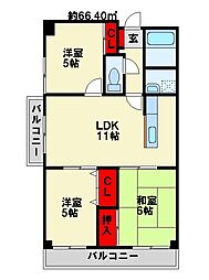 サンシティアヴァンテ 3LDKの間取図画像