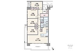 ファインシティ甲子園ノースレジデンス 4LDKの間取図画像