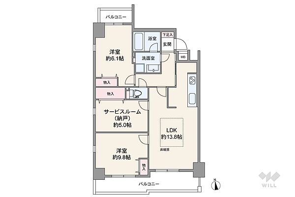 間取り：328000682664