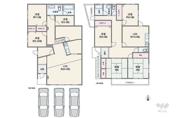 池田市旭丘1丁目 一戸建て(9SLDK)の間取り