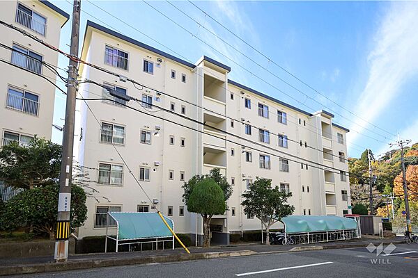 ライオンズマンション箕面A棟の外観（北側から）