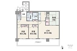 ヴェルデヒルズ箕面 3LDKの間取図画像