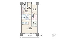 エルグレース彩都箕面ガーデンフラッツB棟 3LDKの間取図画像