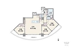 シティゲートタワー千里中央 3LDKの間取図画像