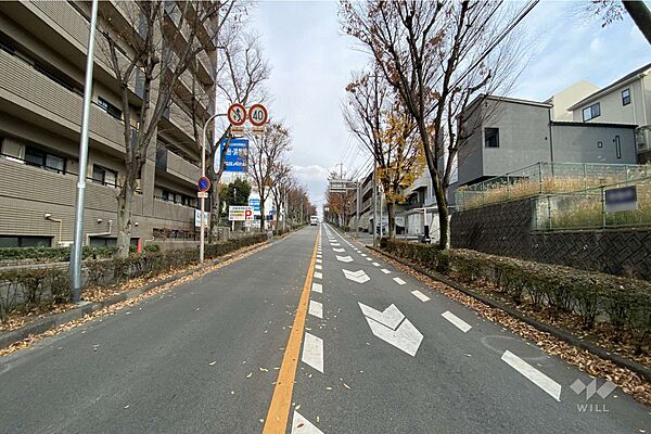物件の北側前面道路（西側から）［2025年12月8日撮影］敷地面積は491?！建築条件無です！
