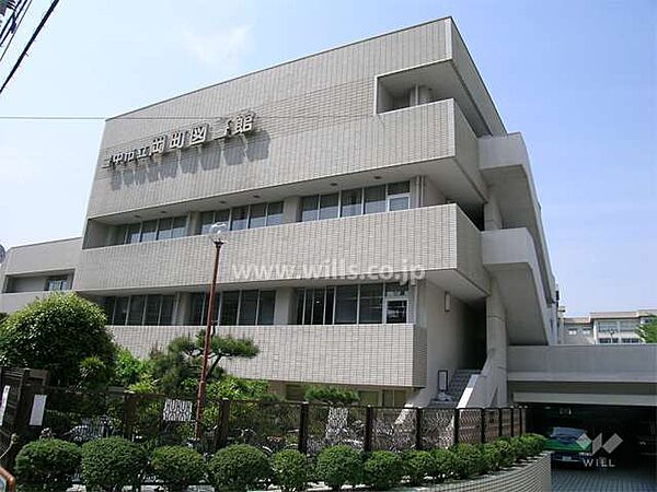岡町図書館の外観