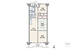 シャトー新大阪 3LDKの間取図画像