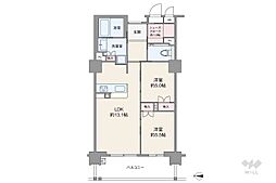 マスターズマンション吹田千里丘中樂坊 2LDKの間取図画像