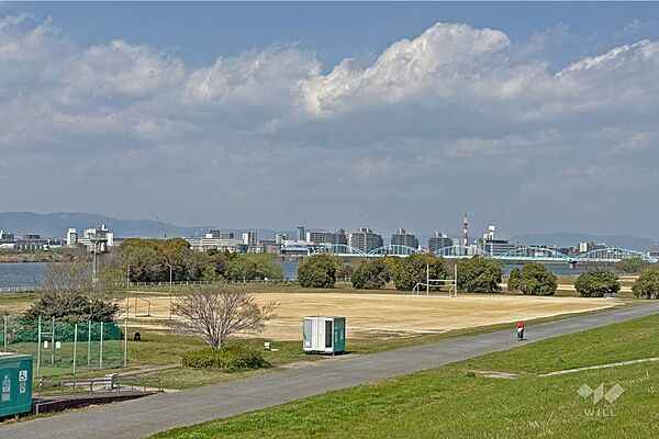 淀川河川公園 毛馬地区の外観