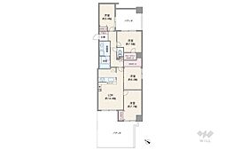 ブルグリン・コート吹田駅前 4LDKの間取図画像