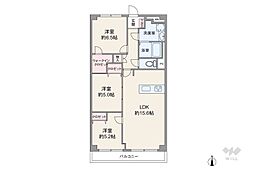 間取図画像 3LDK