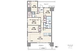 プレサンスレジェンド上新庄 4LDKの間取図画像