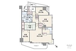 千里山東アーバンライフ 4LDKの間取図画像